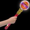 ArtCreativity Valentine’s Day Spinning Light Up Wand – 13-Inch LED Wand with Patterns and Spinner, Fun Light Up Spinning Princess Wand for Kids, Perfect Valentine Toys and Gifts for Valentine’s Day