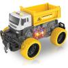 ArtCreativity Large Dump Truck Toy for Kids – Big Dump Truck Toy with Giant Yellow Wheels Features Sounds & Lights – Big Trucks for Boys 3 4 5 6 7 – Large Construction Toys for Indoor and Outdoor Play