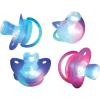 ArtCreativity Light Up LED Pacifier Toys – Set of 4 – Flashing Rave Binkies for EDM Party and Concert – 100% Non-Toxic – Batteries Included – Gag Joke Gift – Binky Party Favors for Kids and Adults