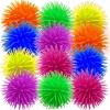 ArtCreativity Light Up Spiky Puffer Stress Relief Balls, Pack of 12, Soft Squeeze Fidget Toys for Kids and Adults, Calming Squeezy Sensory Balls for Autistic Children, Birthday Party Favors