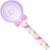 ArtCreativity Light Up Spinning Lollipop Fairy Wand, 12 Inch LED Princess Light Wand for Kids with Batteries Included, Great Gift Idea for Boys and Girls, Fun Pretend Play Prop, Carnival Prize(Medium)
