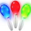 ArtCreativity Light-Up Color Changing Maracas, Pack of 3, Flashing LED Music Hand Shakers, Fun Noise Makers and Toy Musical Instruments, Birthday Party Favors, Goodie Bag Fillers for Kids