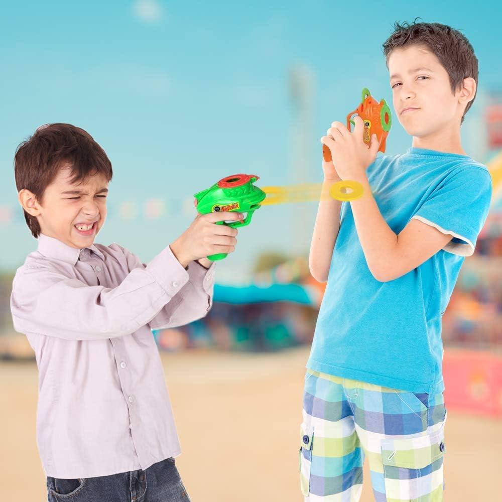 imageArtCreativity Foam Disc Launcher Set of 2 Disk Shooter Toy Guns with 1 Gun and 5 Flying Disks Each Outdoor Games and Activities for Summer Backyard and Picnic Fun Best Gift IdeaFoam Disc Launcher