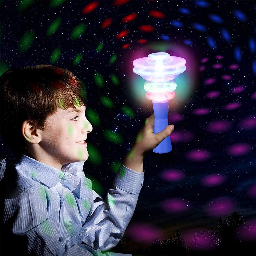 imageArtCreativity Light Up Butterfly Magic Wand 95 Inch LED Spin Toy for Kids with Batteries Included Great Gift Idea for Boys and Girls Fun Party Favor Carnival Prize Colors May Vary