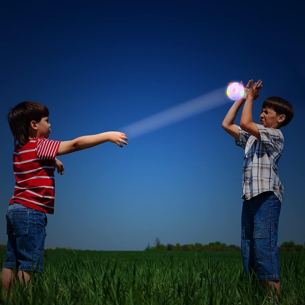imageArtCreativity Light Up Disco Balls Set of 2 Rubber Balls for Kids with Flashing LEDs Light Up on Impact LED Toys for Boys and Girls Stress Balls for Kids Fun Birthday Party Favors