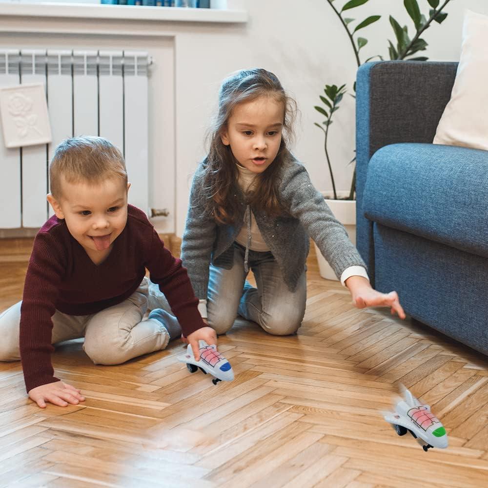 imageArtCreativity Light Up Space Shuttle Toys Battery Operated Spaceship Toy with LEDs Sound and Push and Go Motion NASA Toys Outer Space Shuttle Toy Gifts for Boys and Girls Set of 3