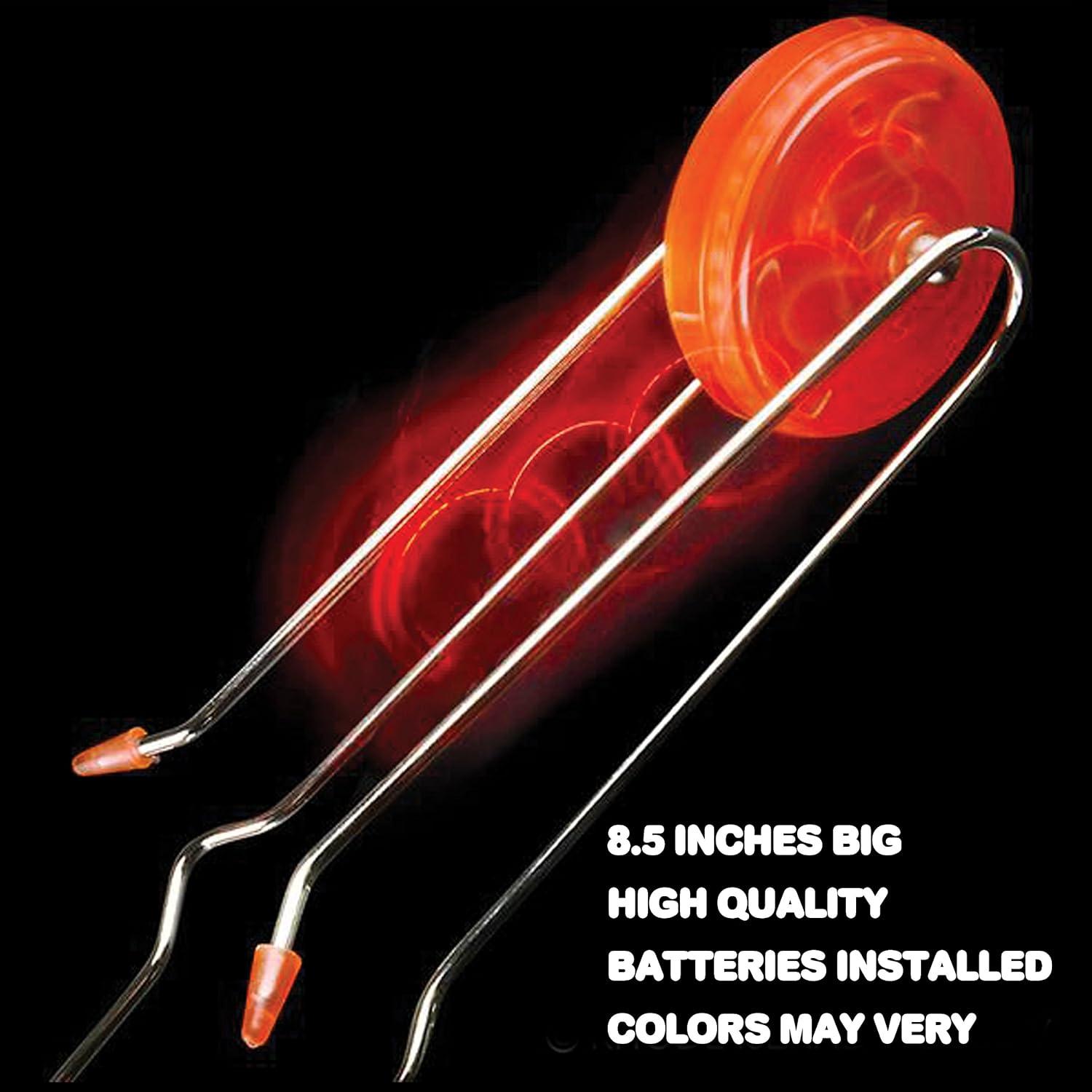 imageArtCreativity Retro Gyro Wheel Toy with Rail Twirler 8 Gyro Toy and 85 Magic Rail Twirler Fun Spinning and Flashing Light Sensory Toy Great Gift for Boys and Girls