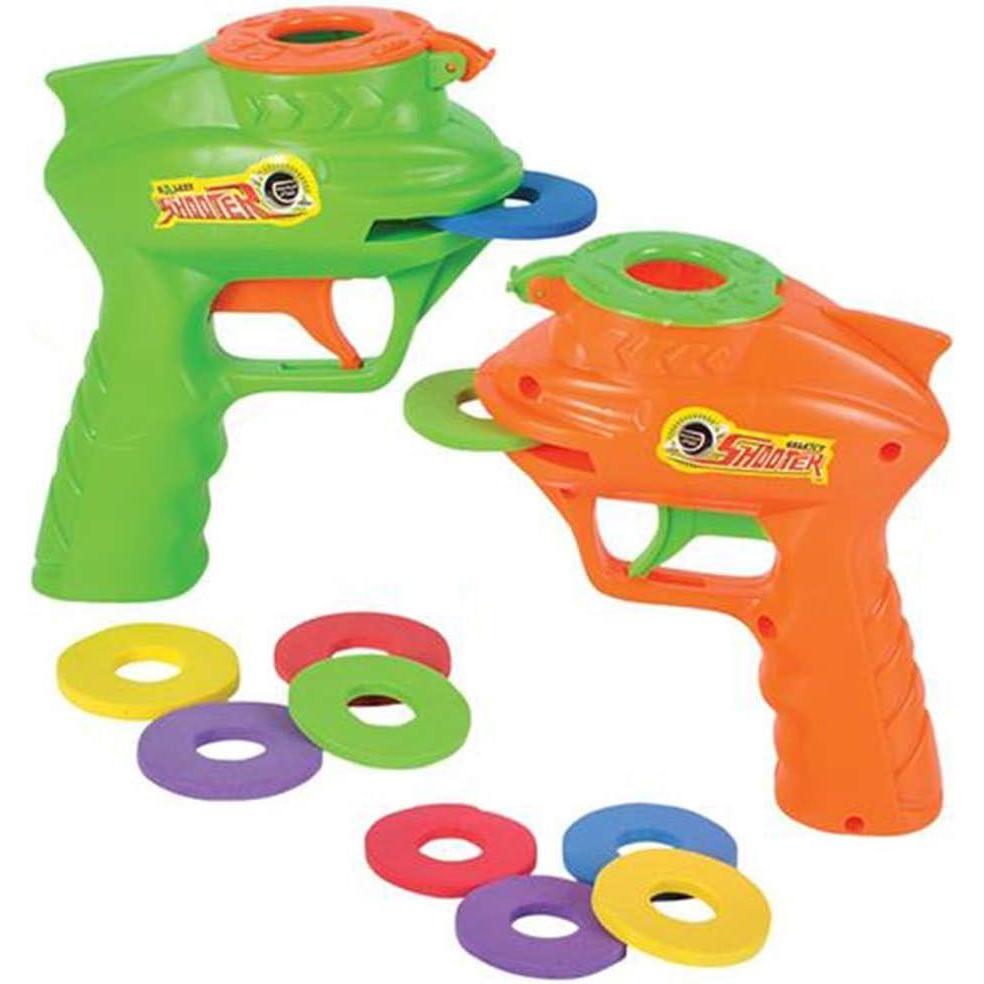 imageArtCreativity Foam Disc Launcher Set of 2 Disk Shooter Toy Guns with 1 Gun and 5 Flying Disks Each Outdoor Games and Activities for Summer Backyard and Picnic Fun Best Gift IdeaFoam Disc Launcher