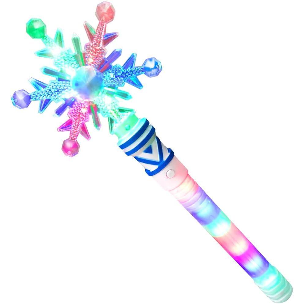 imageArtCreativity Frozen Light Up Snowflake Wand for Kids 4 Flashing Modes Multiple LED Colors Princess Wand Light Up Toy Perfect for Holiday Stocking Stuffers Party Favors ampamp Gifts for Girls ampamp Boys