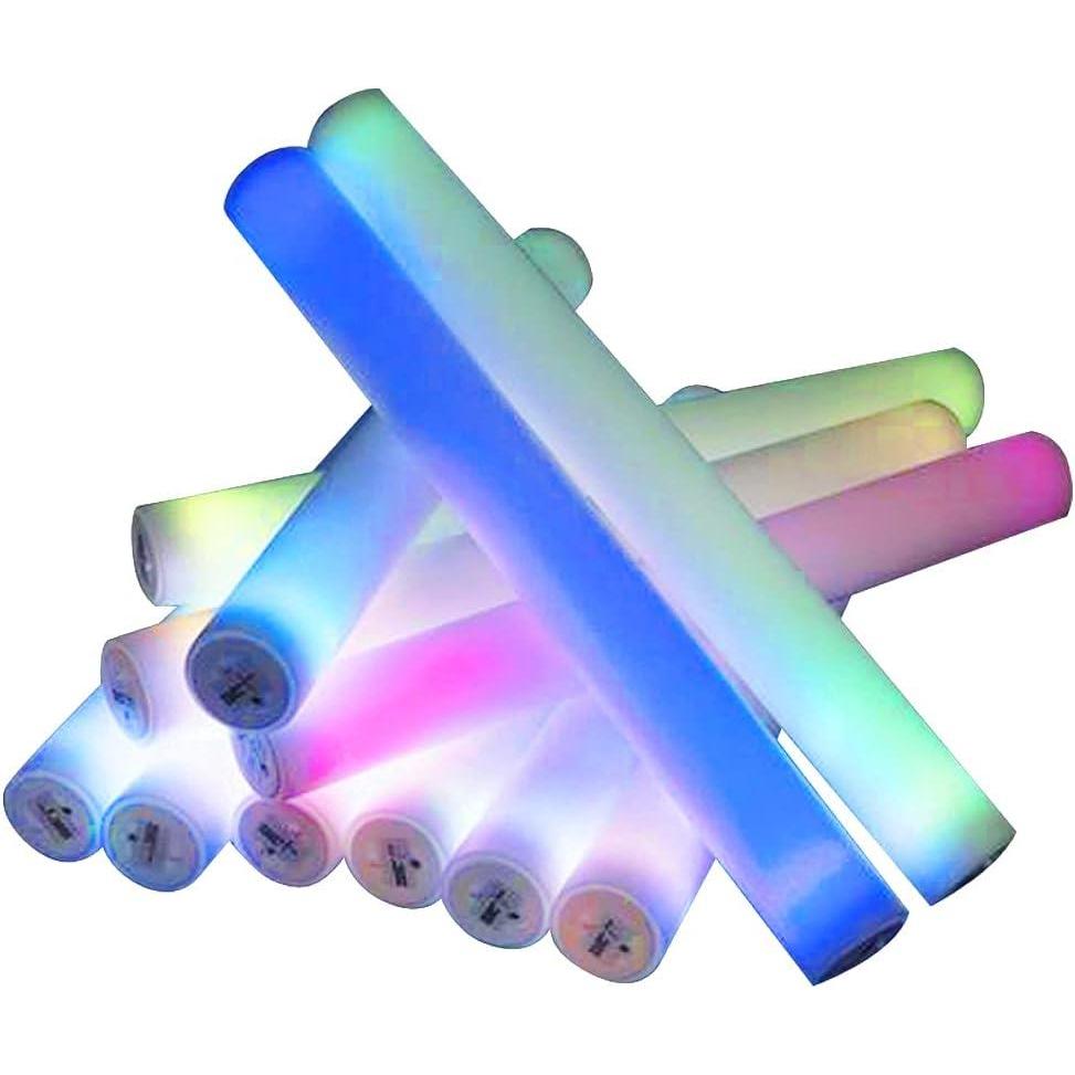 imageArtCreativity Light Up Foam Batons Set of 12 LED Bat Toys for Kids and Adults with 7 Flashing Modes Light Up Toys for Children Cool Rave Accessories Party Favors for Boys and Girls