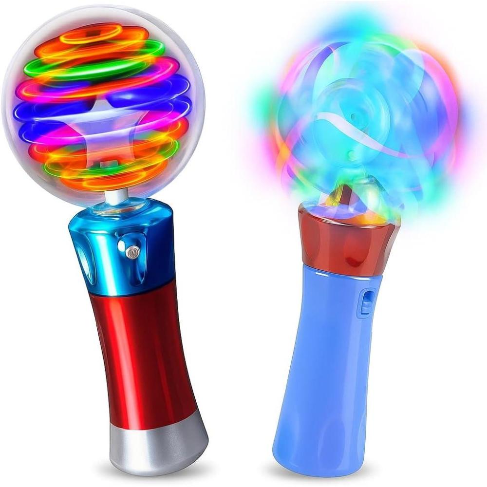 imageArtCreativity Light Up Magic Ball Wand ampamp Spinning Light Wand Set LED Light Spinner Wands for Kids Includes Flashing Light Up Spinner Sensory Toys for Kids with Autism Batteries Included