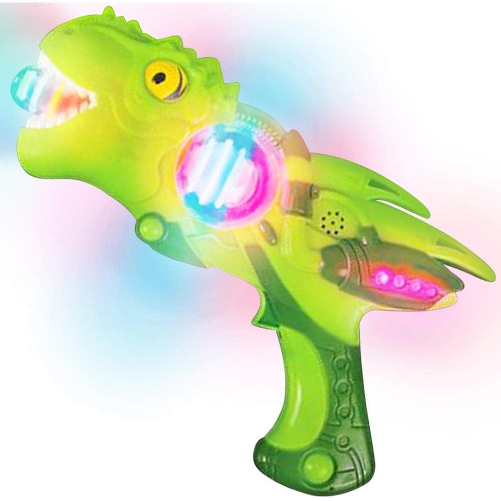 imageArtCreativity Light Up Super Spinning TRex Blaster Spinning LED and Cool Sound Effects 11 Inch Light Up Toy Gun for Kids Batteries Included Great Gift Idea for Boys ampamp Girls