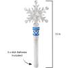 ArtCreativity Frozen Light Up Snowflake Wand for Kids – 4 Flashing Modes, Multiple LED Colors, Princess Wand Light Up Toy, Perfect for Holiday Stocking Stuffers, Party Favors & Gifts for Girls & Boys
