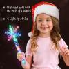 ArtCreativity Frozen Light Up Snowflake Wand for Kids – 4 Flashing Modes, Multiple LED Colors, Princess Wand Light Up Toy, Perfect for Holiday Stocking Stuffers, Party Favors & Gifts for Girls & Boys
