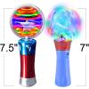 ArtCreativity Light Up Magic Ball Wand & Spinning Light Wand Set – LED Light Spinner Wands for Kids, Includes Flashing Light Up Spinner – Sensory Toys for Kids with Autism – Batteries Included