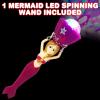 ArtCreativity Light Up Mermaid Wand with Sounds, 11.75 Inch Toy Wand with Spinning LEDs and Sound Effects, Batteries Included, Great Mermaid Gift Idea for Boys and Girls, Fun Birthday Party Favor