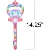 ArtCreativity Light Up Queen Wand, Light Up Toys for Toddlers, 14.25 Inch Light Up Wand Toy with Spinning Ball, Princess Light Up Wands for Kids, Spinning Light Toy, Batteries Included, Autism Toys,