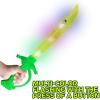 ArtCreativity Light Up Shark Sword for Kids – Set of 2, 15 Inch Dress-Up Toy Sword with Flashing LED Lights – Best Birthday Gift for Boys and Girls Ages 3, 4, 5, 6, 7, 8 (Green)