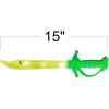 ArtCreativity Light Up Shark Sword for Kids – Set of 2, 15 Inch Dress-Up Toy Sword with Flashing LED Lights – Best Birthday Gift for Boys and Girls Ages 3, 4, 5, 6, 7, 8 (Green)