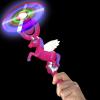 ArtCreativity Light Up Unicorn Swivel Wand, 15 Inch LED Spin Toy for Kids, Batteries Included, Great Gift Idea for Boys and Girls, Unicorn Birthday Party Favor, Carnival Prize