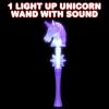 ArtCreativity Light Up Unicorn Wand, 14.5 Inch Cute Princess Wand with Flashing LED Effect and Magical Sounds, Batteries Included, Fun Pretend Play Prop, Best Birthday Gift, Party Favor for Kids