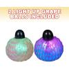 ArtCreativity Light-Up Squeeze Mesh Grape Stress Balls, Pack of 2, LED Squeeze Balls with Glitter, Stress Relief Fidget Sensory Toys for Autistic Children, Gifts, Party Favors, for Kids and Adults