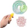 ArtCreativity Retro Gyro Wheel Toy with Rail Twirler – 8” Gyro Toy and 8.5” Magic Rail Twirler – Fun Spinning and Flashing Light Sensory Toy “ Great Gift for Boys and Girls