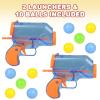 ArtCreativity Smile-Sparks Blaster Guns, Set of 2, Assorted Colors, Encourages Active Play, Safe for Kids 3+