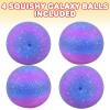 ArtCreativity Stretchy Galaxy Stress Balls, Set of 4, Stress Relief Fidget Sensory Toys for Autistic Children, Anxiety, and ADHD, Outer Space Party Favors, Goodie Bag Fillers for Kids