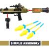 ArtCreativity Toy Rocket Launcher, RPG Gun with 3 Foam Rockets, Light Up Rocket Launcher Gun for Kids, Cool Sound, Vibration, & LED Effects, Military Pretend Play Bazooka Toys for Boys