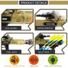 ArtCreativity Toy Rocket Launcher, RPG Gun with 3 Foam Rockets, Light Up Rocket Launcher Gun for Kids, Cool Sound, Vibration, & LED Effects, Military Pretend Play Bazooka Toys for Boys