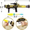 ArtCreativity Toy Rocket Launcher, RPG Gun with 3 Foam Rockets, Light Up Rocket Launcher Gun for Kids, Cool Sound, Vibration, & LED Effects, Military Pretend Play Bazooka Toys for Boys