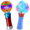 ArtCreativity Light Up Magic Ball Wand & Spinning Light Wand Set – LED Light Spinner Wands for Kids, Includes Flashing Light Up Spinner – Sensory Toys for Kids with Autism – Batteries Included