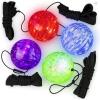 ArtCreativity Light Up Orbit Wrist Balls, Set of 4, Light up Balls with Flashing Lights and Elastic String, Orbit Ball Toy Glow in the Dark, Glow Toys Easter Party Favors for Kids Ages 3+