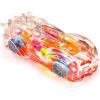 ArtCreativity Light Up Transparent Gear Racer Toy Car for Kids, Bump and Go Toy car with Colorful Moving Gears, Music & LED Effects, Fun Educational Toy, Great Birthday Gifts for Kids 3 Years & Plus