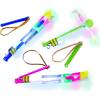 ArtCreativity Light-Up Slingshot Dragonfly for Kids, Set of 12, LED Sling Shots for Nighttime Fun, Outdoor Flying Toys for Boys & Girls, Glow Light-Up Party Favors and Goodie Bag Fillers for Children