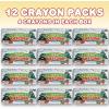 ArtCreativity Christmas Crayons for Kids (Bulk), 12 Boxes, Each Box with 4 Crayons, Great for Party Favor Bundle, Perfect for Classroom Goodie Bags, Fun Holiday Stocking Stuffers