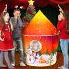 ArtCreativity Christmas Tent for Kids, Includes Stabilizing Rods and Carry Bag, Easy-Install Pop Up Toddler Play Tent, Indoor Play Christmas Decorations and Hours of Fun