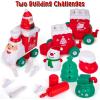 ArtCreativity Transforming Santa Toy – 73 PC Toy Santa with STEM Building Feature – Santa Train Toy for Boys 5 6 7 8 9 10 11 12 – Fun Christmas Stocking Stuffer for Kids