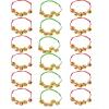 ArtCreativity 24 Pack Christmas Jingle Bell Bracelets, christmas party favors for adults, Easy to Adjust, Jingle Gold Bells, Christmas Stocking Stuffers for Kids and Adults, Red and Green