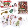 ArtCreativity Christmas Fuse Beads Kit, Christmas Beads for Crafts with 3000 Fuse Beads (Bulk), 10 Patterns, 1 Pegboard, Tweezers, Ironing Paper, Gift Tags, and Gold Strings, Christmas Craft for Kids
