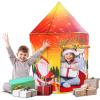 ArtCreativity Christmas Tent for Kids, Includes Stabilizing Rods and Carry Bag, Easy-Install Pop Up Toddler Play Tent, Indoor Play Christmas Decorations and Hours of Fun