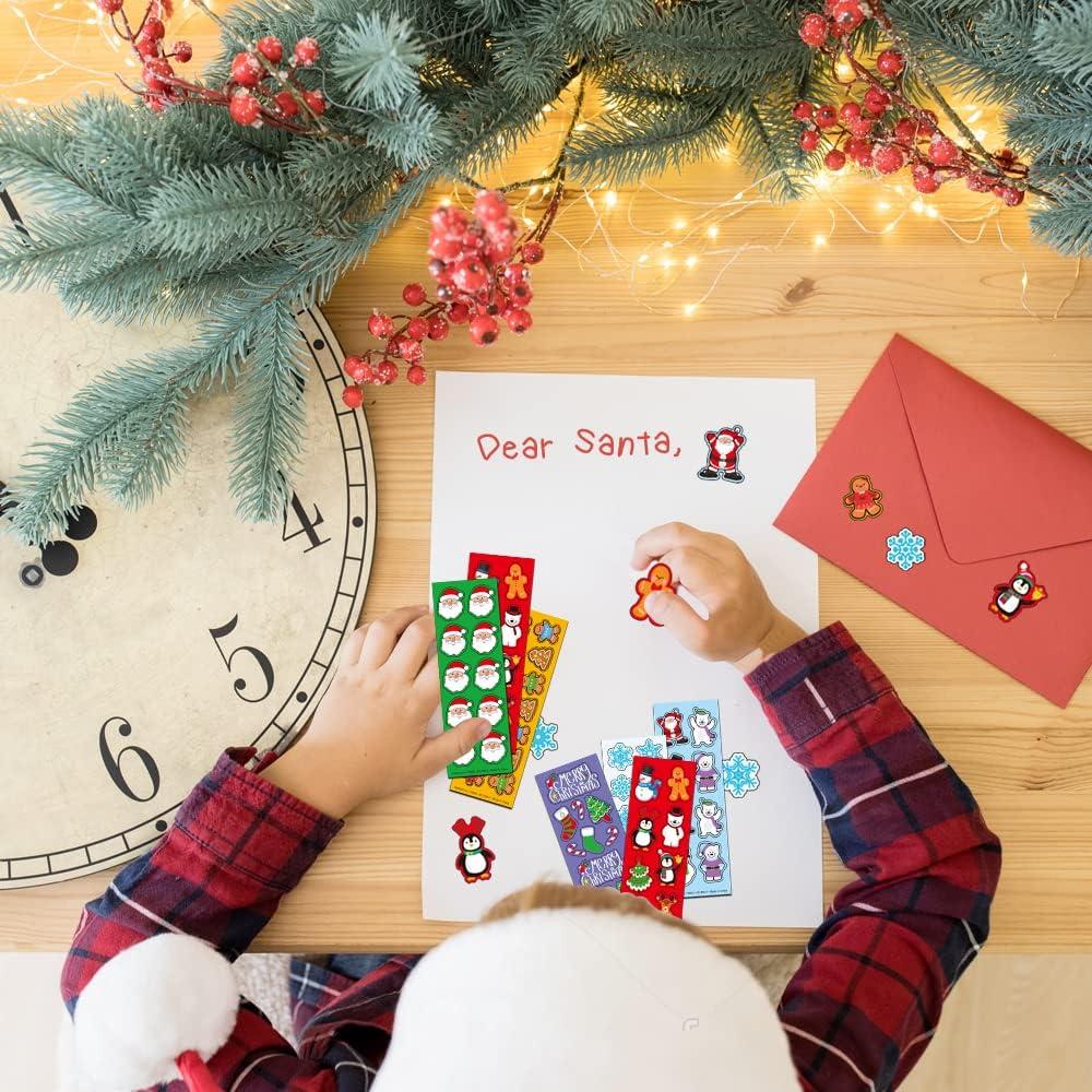 imageArtCreativity 1200 Christmas Stickers for Kids with 100 Sticker Sheets Holiday Stickers Assortment Stocking Stuffers for Kids Bulk Christmas Party Favors for Boys and Girls Ages 3 4 5 6 7 8