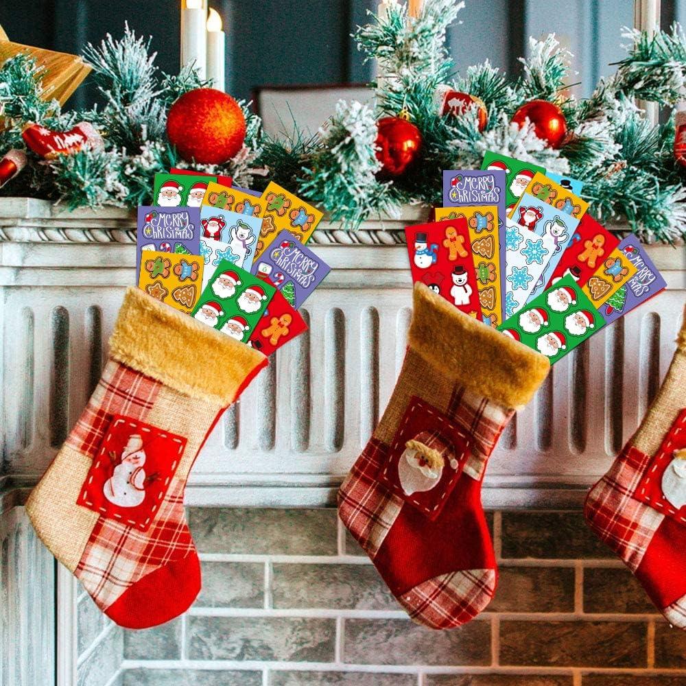 imageArtCreativity 1200 Christmas Stickers for Kids with 100 Sticker Sheets Holiday Stickers Assortment Stocking Stuffers for Kids Bulk Christmas Party Favors for Boys and Girls Ages 3 4 5 6 7 8