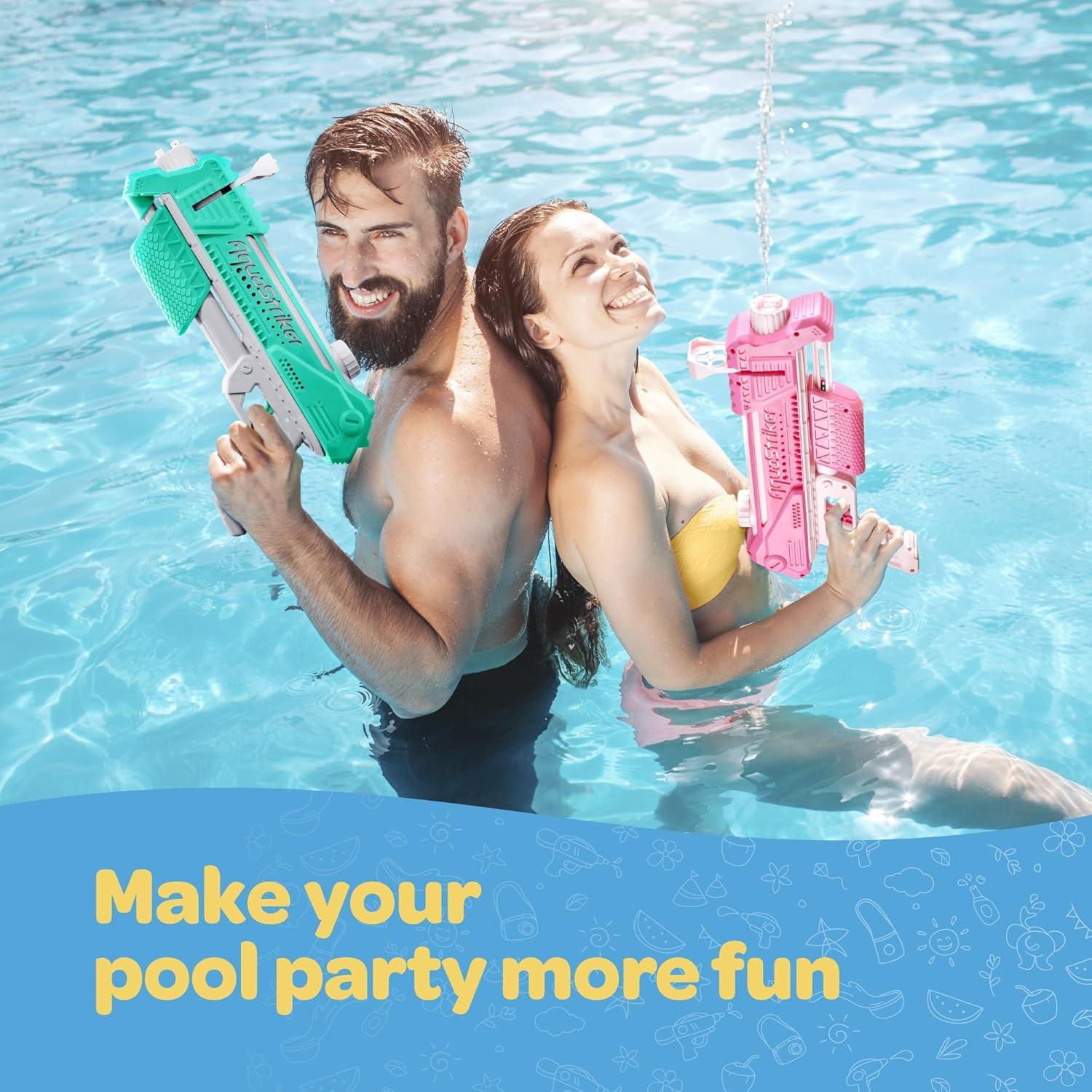 imageArtCreativity AquaStriker Squirt Gun Pink Prank Water Gun Gadget with Adjustable Sideways Shooting Action for Practical Jokes Gag Water Gun for Kids 812 with 20 RangeGlow