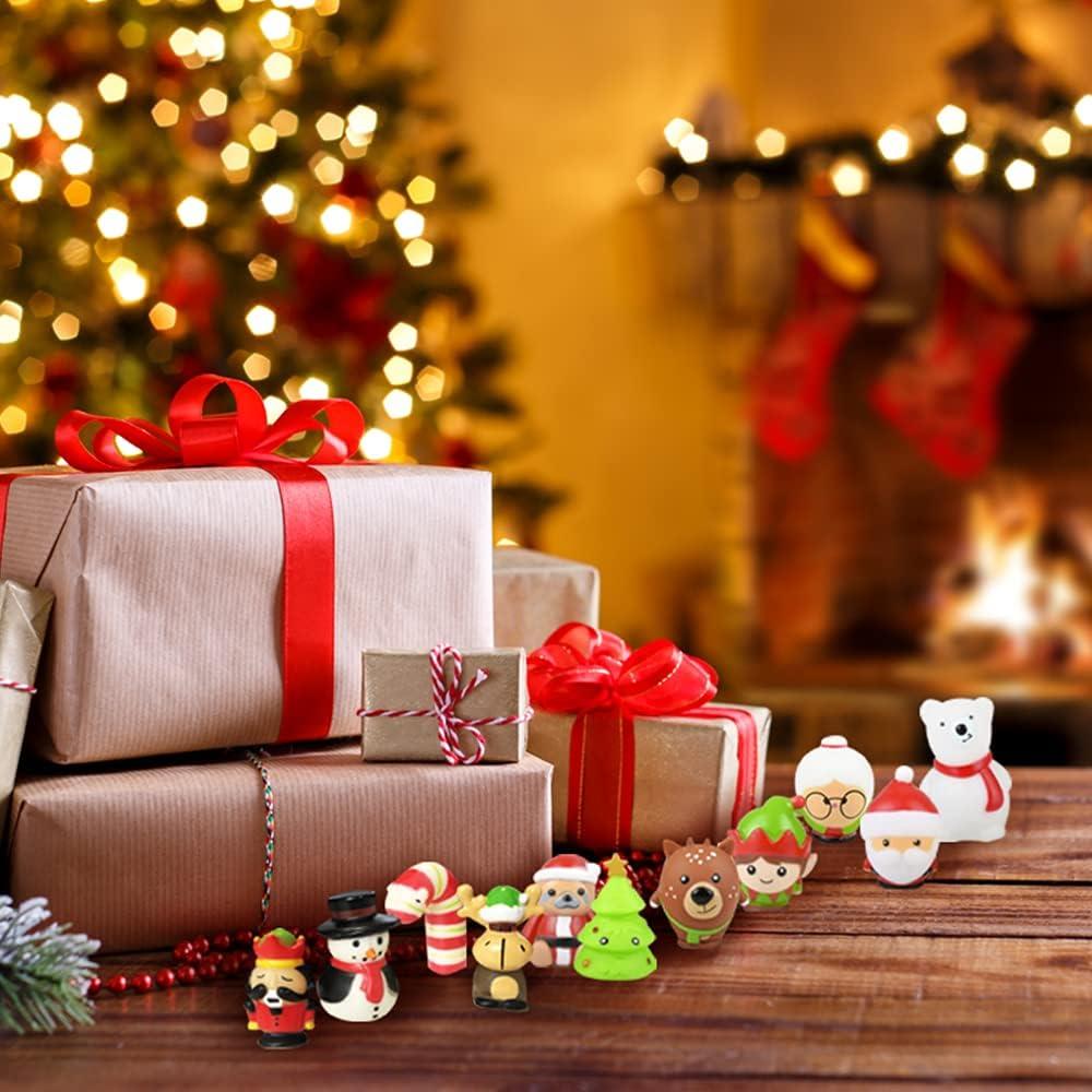 imageArtCreativity Kids Christmas Figurines Pack of 12 Tiny Holiday Figures Stocking Stuffers Bath Toys Themed Toys Party Favors and Goodie Bag Fillers