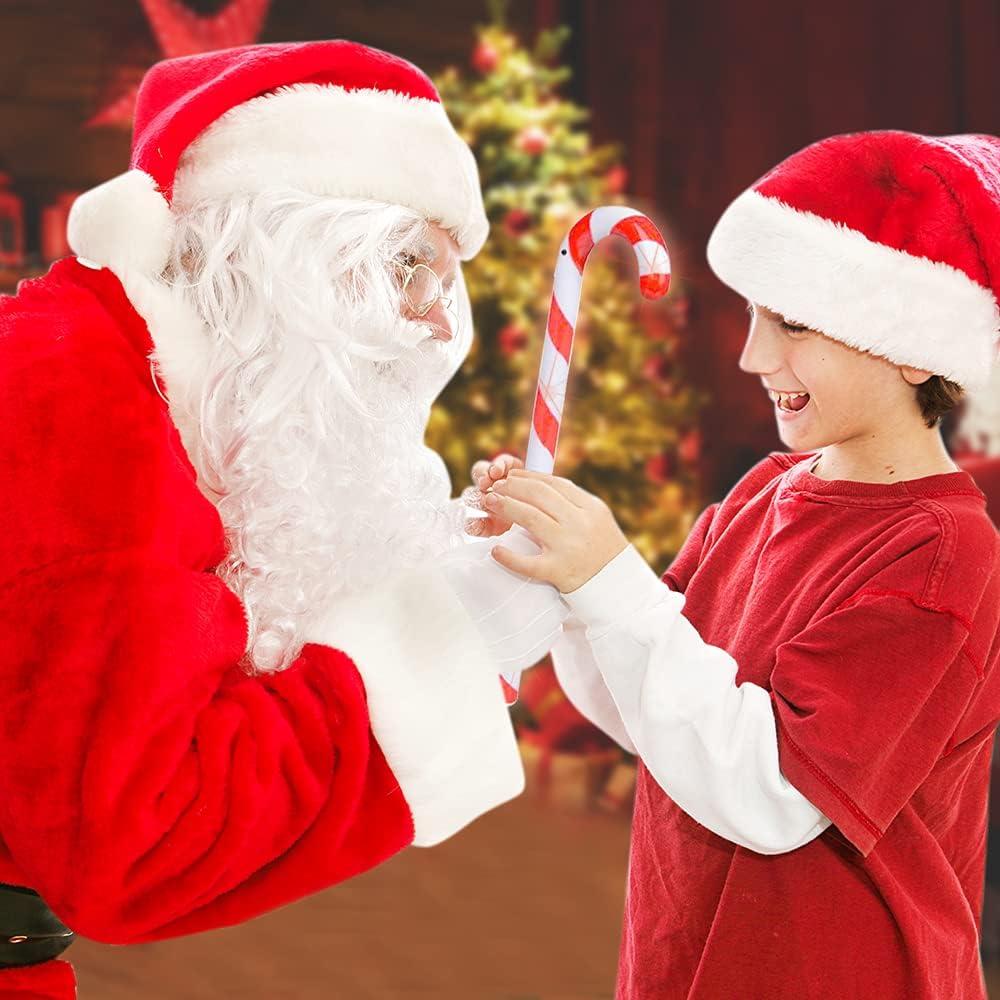 imageArtCreativity Light Up Candy Cane Wand 16 Inch Flashing LED Wand for Kids with Batteries Included Thrilling Light Show Fun Gift HolidayStocking Stuffer for Boys and Girls