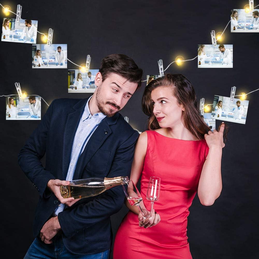 imageArtCreativity Photo Clip LED Light String 48 Inches Long Decorative Fairy LED Lights for Kids and Adults Enchanting Wedding Party and Bedroom Dcor for Hanging Photos Artwork and Memorabilia