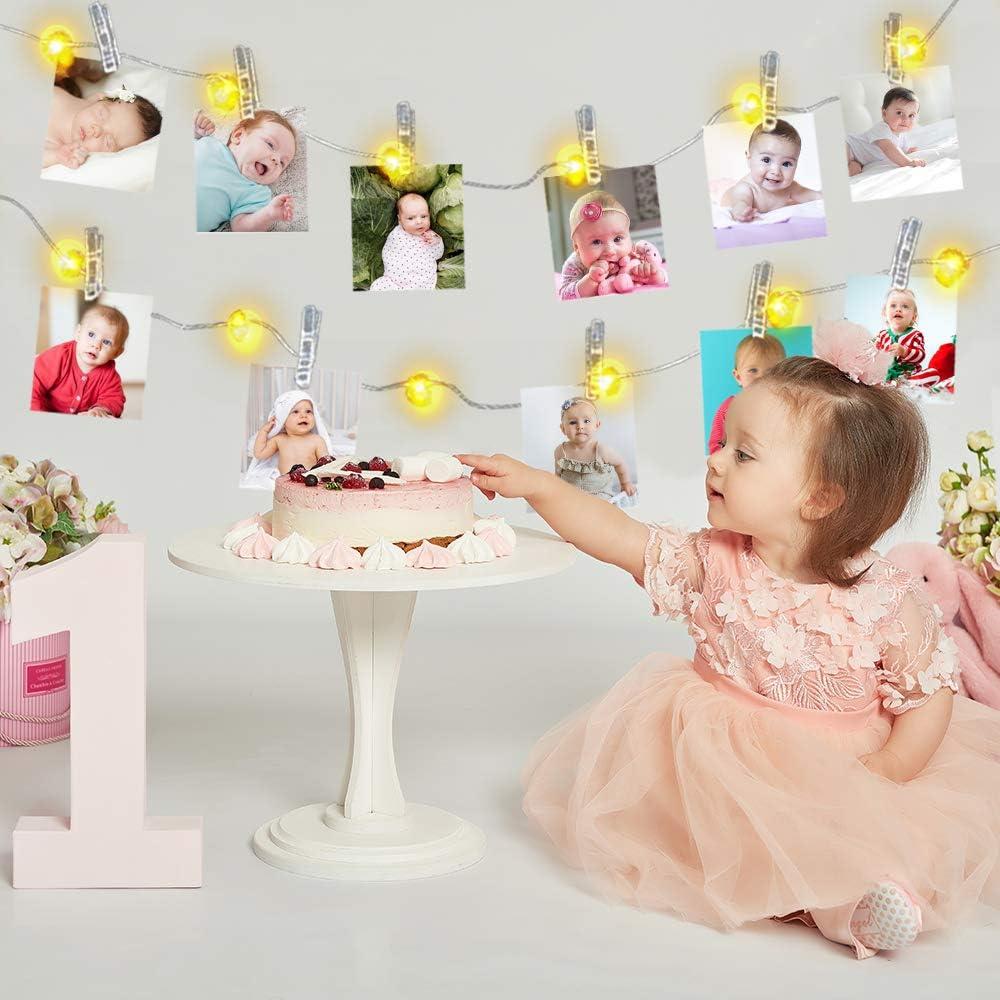 imageArtCreativity Photo Clip LED Light String 48 Inches Long Decorative Fairy LED Lights for Kids and Adults Enchanting Wedding Party and Bedroom Dcor for Hanging Photos Artwork and Memorabilia