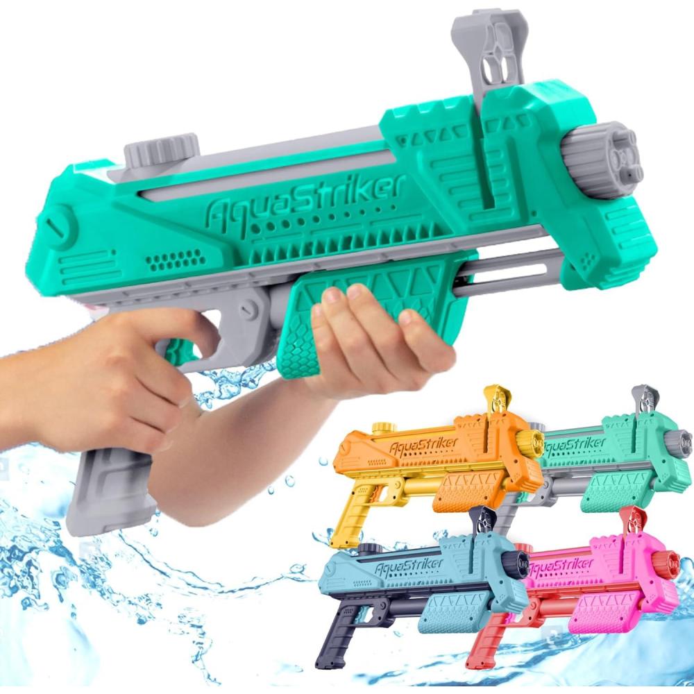 imageArtCreativity AquaStriker Squirt Gun Pink Prank Water Gun Gadget with Adjustable Sideways Shooting Action for Practical Jokes Gag Water Gun for Kids 812 with 20 RangeGlow